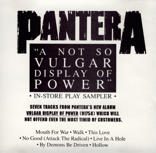 Pantera : A Not So Vulgar Display of Power
